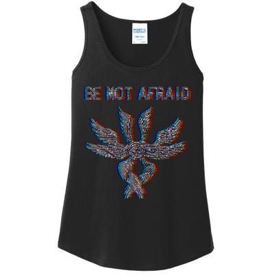 Be Not Afraid Biblically Accurate Angel Seraphim Glitch Ladies Essential Tank