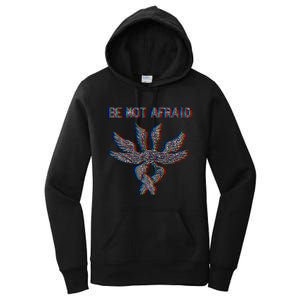 Be Not Afraid Biblically Accurate Angel Seraphim Glitch Women's Pullover Hoodie