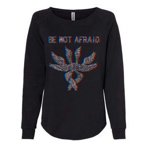 Be Not Afraid Biblically Accurate Angel Seraphim Glitch Womens California Wash Sweatshirt