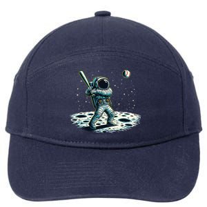 Baseball Novelty Astronaut Funny Baseball 7-Panel Snapback Hat