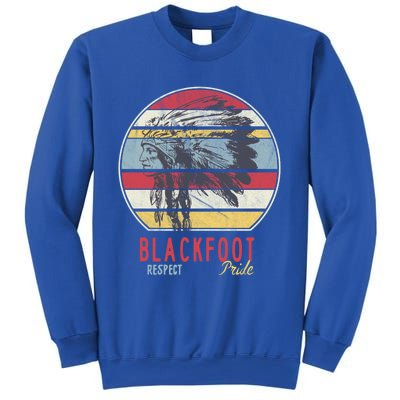 Blackfoot Native American Indian Tribe Respect Pride Retro Funny Gift Sweatshirt