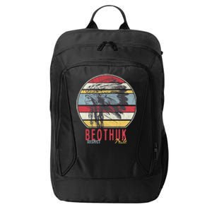 Beothuk Native American Indian Tribe Respect Pride Retro Sun Meaningful Gift City Backpack