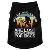 Bigfoot Not All Who Wander Are Lost Some Looking For Discs Doggie Tank
