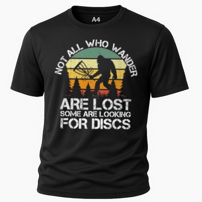 Bigfoot Not All Who Wander Are Lost Some Looking For Discs Performance Shirt