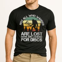 Bigfoot Not All Who Wander Are Lost Some Looking For Discs Performance Shirt