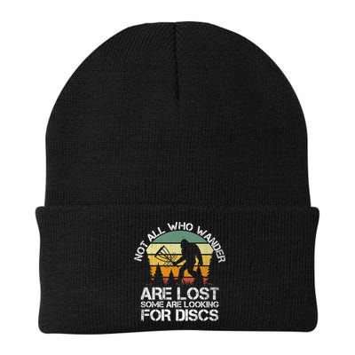 Bigfoot Not All Who Wander Are Lost Some Looking For Discs Beanie
