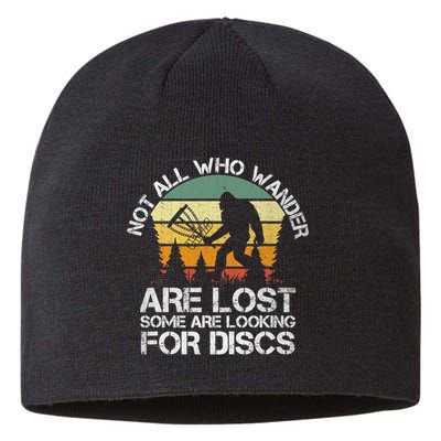 Bigfoot Not All Who Wander Are Lost Some Looking For Discs Sustainable Beanie