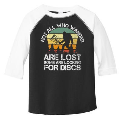 Bigfoot Not All Who Wander Are Lost Some Looking For Discs Toddler Fine Jersey T-Shirt