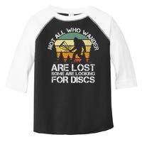 Bigfoot Not All Who Wander Are Lost Some Looking For Discs Toddler Fine Jersey T-Shirt