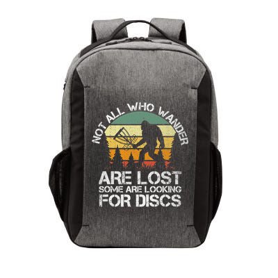 Bigfoot Not All Who Wander Are Lost Some Looking For Discs Vector Backpack