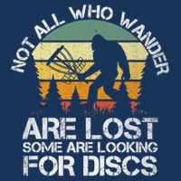 Bigfoot Not All Who Wander Are Lost Some Looking For Discs Infant Baby Jersey Bodysuit