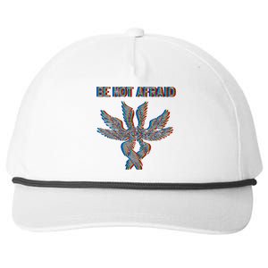 Be Not Afraid Biblically Accurate Angel Seraphim Glitch Snapback Five-Panel Rope Hat