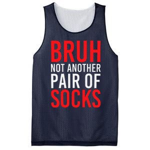 Bruh Not Another Pair Of Socks Meme Funny Saying Christmas Mesh Reversible Basketball Jersey Tank