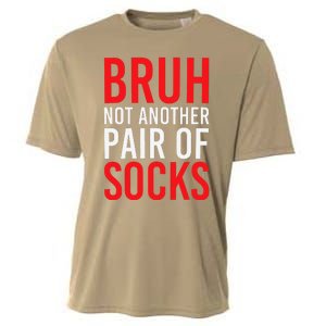 Bruh Not Another Pair Of Socks Meme Funny Saying Christmas Cooling Performance Crew T-Shirt