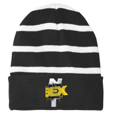 Becky NBex Striped Beanie with Solid Band