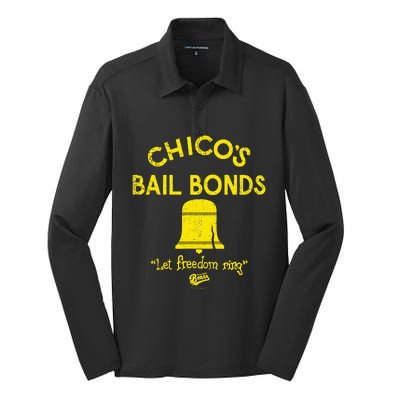 Bad News Bears Chicos Bail Bonds Silk Touch Performance Long Sleeve Polo