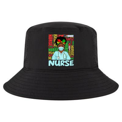 Black Nurse Black History Juneteenth Melanin Cool Comfort Performance Bucket Hat