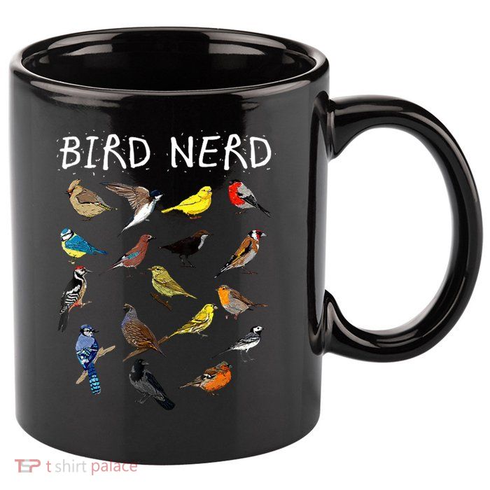 Bird Nerd 11oz C Handle Ceramic Mug