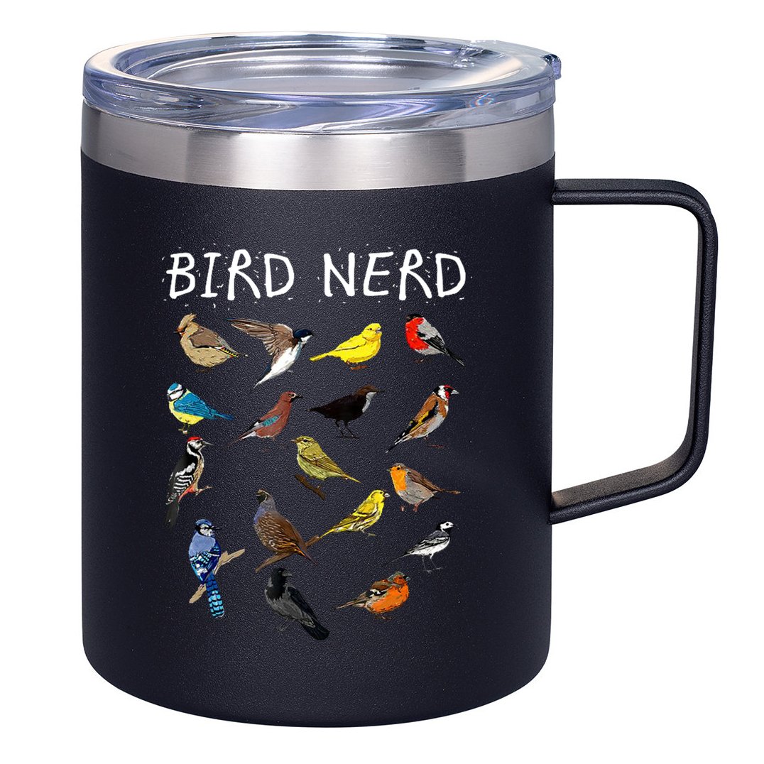Bird Nerd 12oz Stainless Steel Coffee Mug