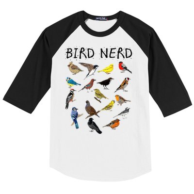 Bird Nerd Baseball Sleeve Shirt