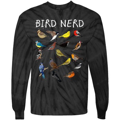 Bird Nerd Tie-Dye Long Sleeve Shirt