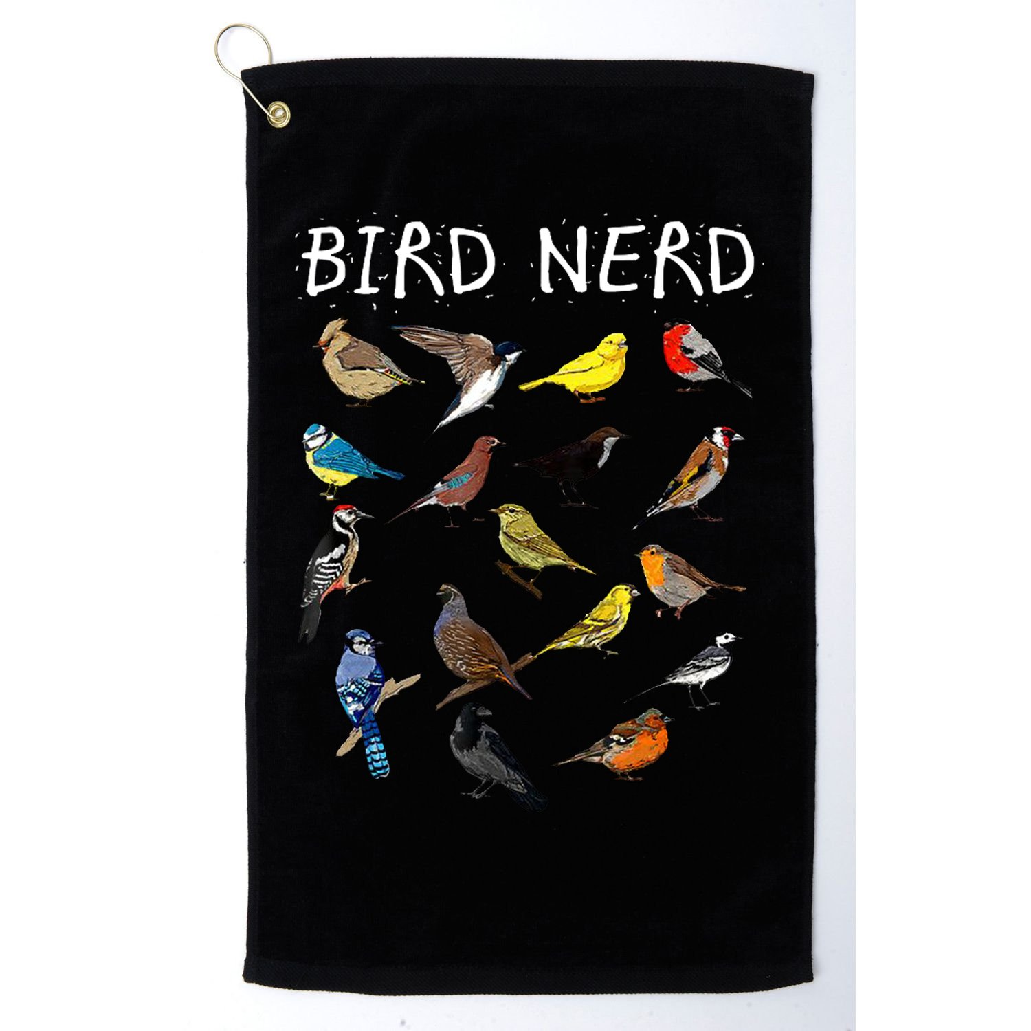 Bird Nerd Golf Towel