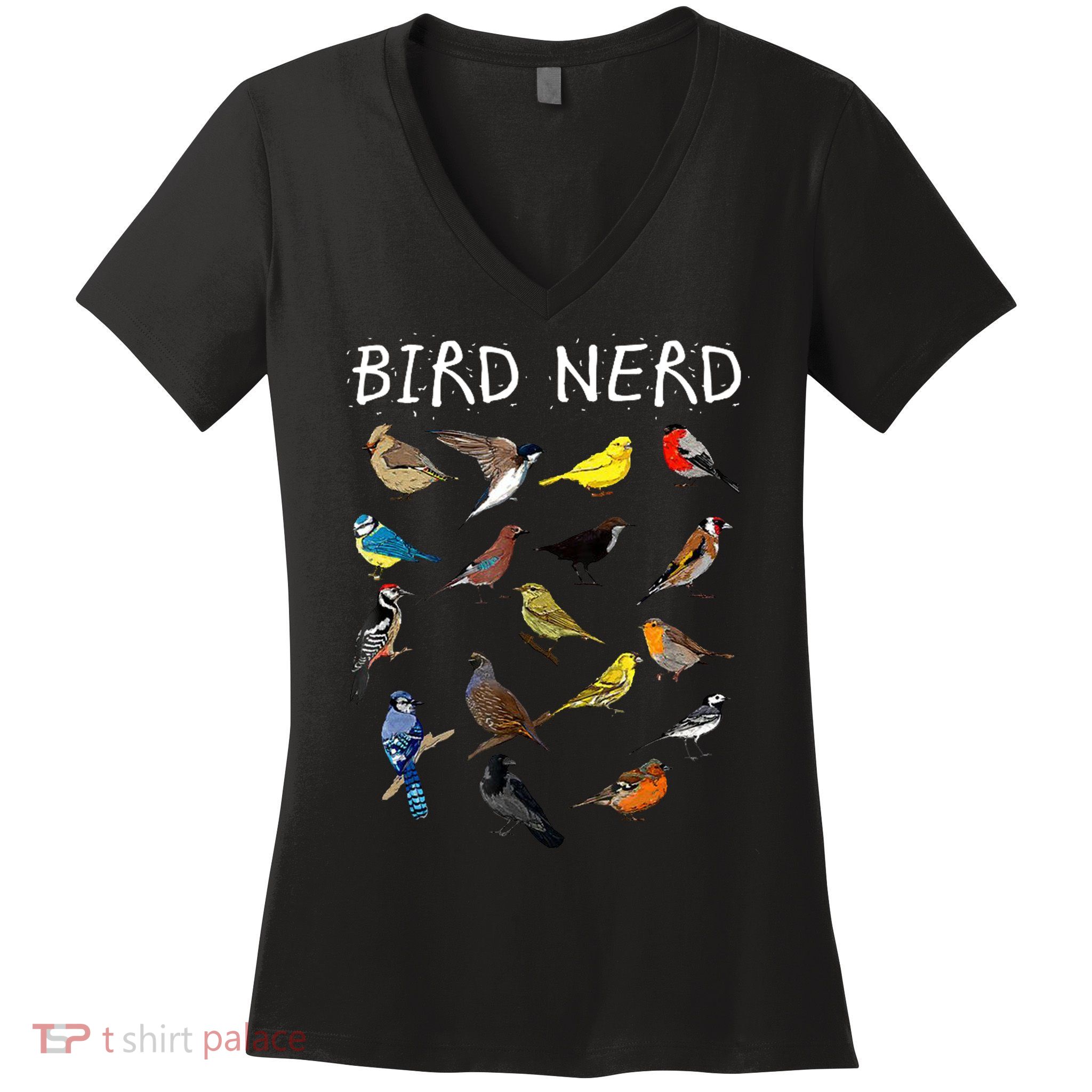 Bird Nerd Women's V-Neck T-Shirt