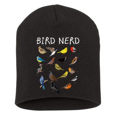 Bird Nerd Short Acrylic Beanie