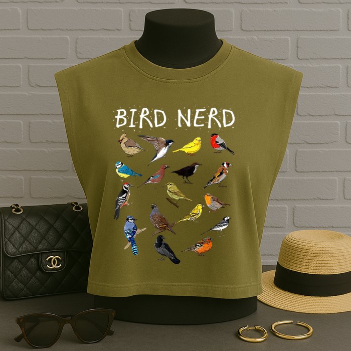 Bird Nerd Garment-Dyed Women's Muscle Tee