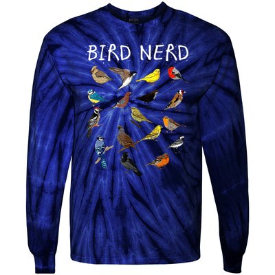 Bird Nerd Tie-Dye Long Sleeve Shirt