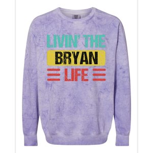 Bryan Name Colorblast Crewneck Sweatshirt