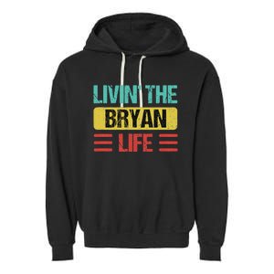 Bryan Name Garment-Dyed Fleece Hoodie