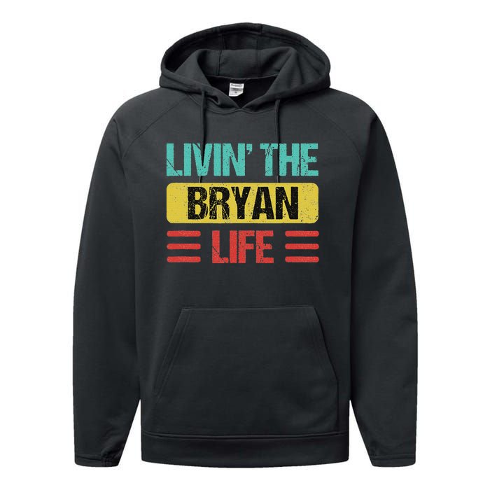 Bryan Name Performance Fleece Hoodie