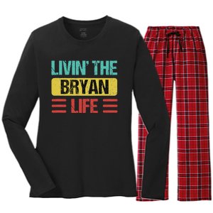 Bryan Name Women's Long Sleeve Flannel Pajama Set 