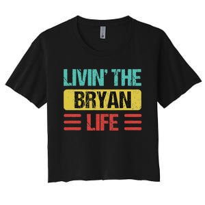 Bryan Name Women's Crop Top Tee