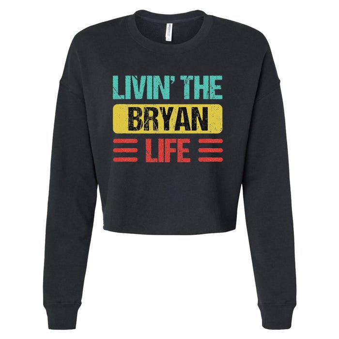 Bryan Name Cropped Pullover Crew