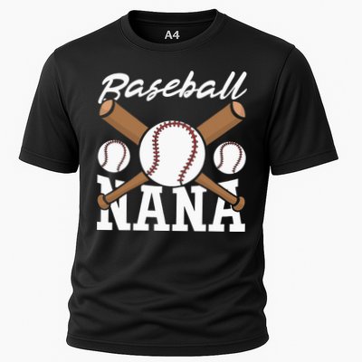 Baseball Nana Batter Sport Baseball Player Grandma Baseball Cooling Performance Crew T-Shirt
