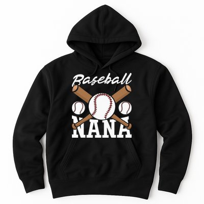 Baseball Nana Batter Sport Baseball Player Grandma Baseball Hoodie