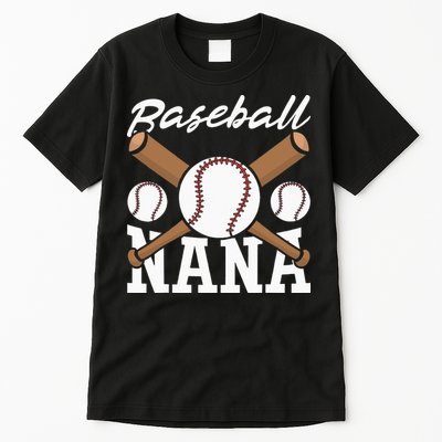 Baseball Nana Batter Sport Baseball Player Grandma Baseball Tall T-Shirt