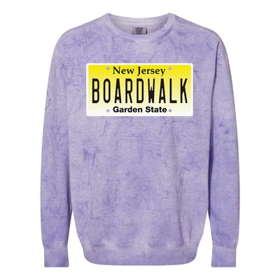 Boardwalk Nj Beach Town New Jersey Vacation Colorblast Crewneck Sweatshirt