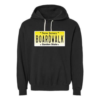 Boardwalk Nj Beach Town New Jersey Vacation Garment-Dyed Fleece Hoodie