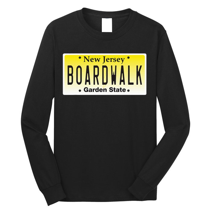 Boardwalk Nj Beach Town New Jersey Vacation Long Sleeve Shirt