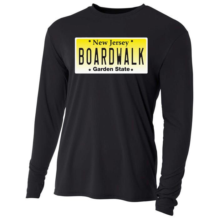 Boardwalk Nj Beach Town New Jersey Vacation Cooling Performance Long Sleeve Crew