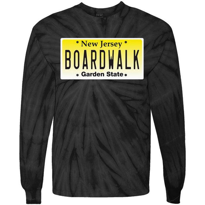 Boardwalk Nj Beach Town New Jersey Vacation Tie-Dye Long Sleeve Shirt