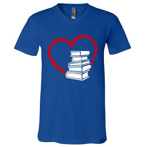 Book Nerd's Book Lover's Valentine's Day Cool Gift V-Neck T-Shirt