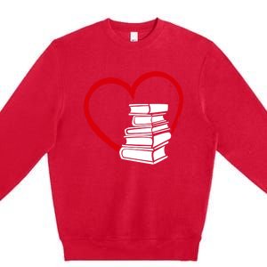 Book Nerd's Book Lover's Valentine's Day Cool Gift Premium Crewneck Sweatshirt