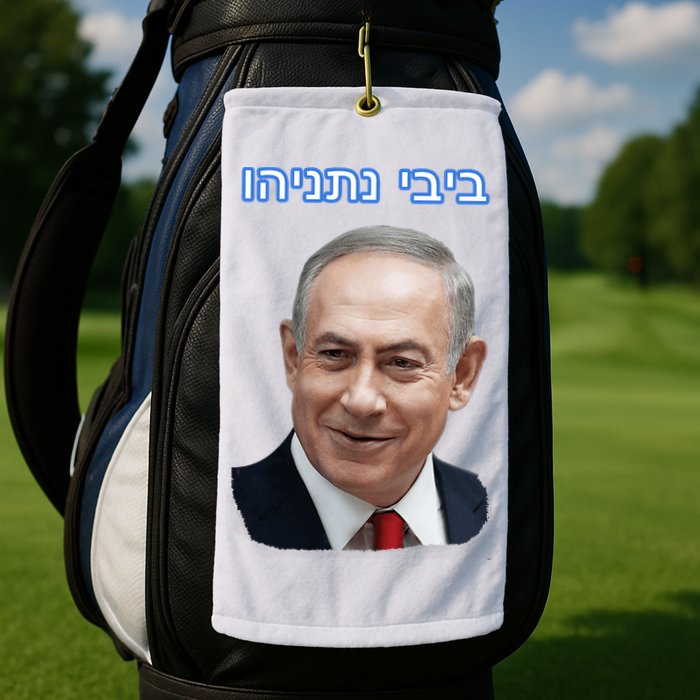 Bibi Netanyahu Golf Towel