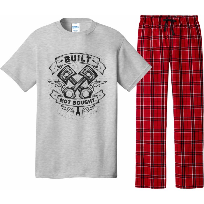 Built Not Bought Pistons Custom Vintage Car Mechanic Pajama Set