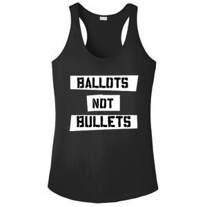 Ballots Not Bullets Ladies PosiCharge Competitor Racerback Tank