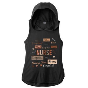 Black Nurse Black History Melanin Afro Woman Nursing Ladies PosiCharge Tri-Blend Wicking Draft Hoodie Tank